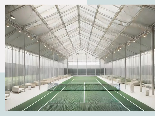 Строительство теннисных кортов в Камне-на-Оби