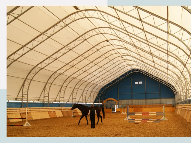 Строительство конных манежей в Камне-на-Оби