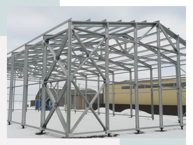 Каркасные ангары в Камне-на-Оби