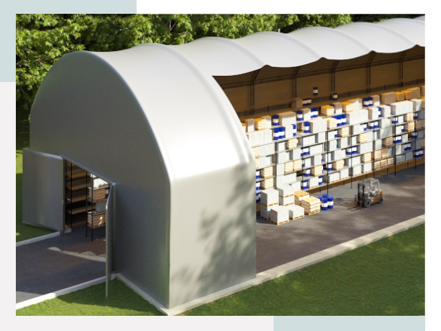 Тентовые ангары в Камне-на-Оби